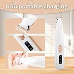 Upgraded Paw Trimmer for Dogs, Dog Paw Trimmer, Rechargeable Pet Shaver with LED Light, Low Noise Pet Hair Clippers for Paws Eyes Ears Face Rump - Image 5