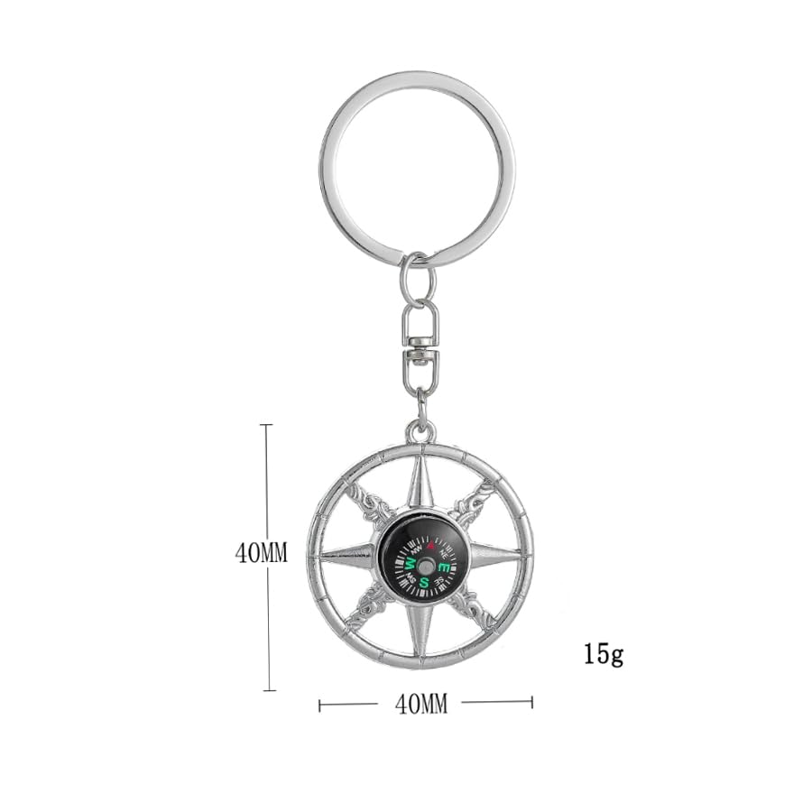 Brújula de metal mini para senderismo y camping miniatura 7