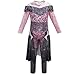 Kosplay Enfant & Adulte Descendants 3 Mal/Evie/Belle/Uma Audrey Mal Halloween Cosplay Jumpsuit Costume Classique Filles