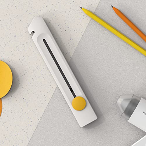 Hoto Box Cutter Utility Knife, Sk5 Retractable Box Cutter, All-Covered Design, Blackened Antirust, 8-Section Blade, Metal Guide Smooth And Durable, Sharp And Secure, Premium Cutter For Home And Office #TOP5