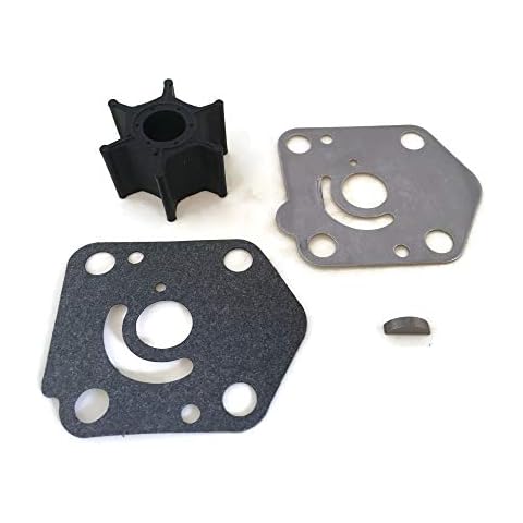Yamadura Boat Motor Water Pump Repair Impeller Kit 17400-93951 17400-93950 Sierra 18-3256 for Suzuki Outboard DT DF 9.9hp 15hp 2/4-stroke Motor Engine Cover