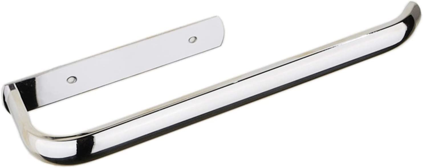 towel rail， Wall Mount Stainless Steel Bathroom Towel Rack Roll Paper Household Kitchen Cabinet Shelf(L)