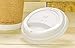 Vegware 89-Series Compostable Coffee Cup Lids, Case of 1000, Fits all 89-Series Cups, White Hot Cup Flat Lids, Plant Based CPLA Plastic, Disposable