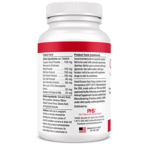 Contone Bladder Support Formula For Dogs - Healthy Kidney, Prostate, Urinary Tract, Bladder - 7 Active Ingredients - Veterinarian Approved - Smoke Flavor, 90 Chewable Tablets #TOP2