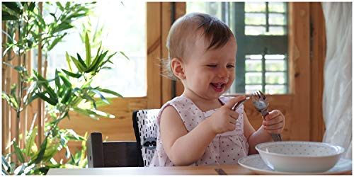 Image of JYOKO Kids Cushion Made Cotton 100% Compatible with Stokke Tripp Trapp high Chair (Fluor Heart)