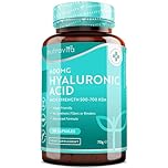 Nutravita Acido Ialuronico in Capsule – 3 Mesi di Fornitura Capsule di Acido Ialuronico da 600 mg - Alto Dosaggio 500-700KDA - Senza OGM Senza Riempitivi o Leganti Sintetici -