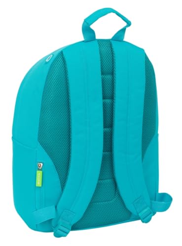 Benetton Summer Sac à dos pour ordinateur portable 14,1", idéal pour les jeunes de différents âges, confortable et polyvalent, qualité et résistance, 31 x 16 x 41 cm, bleu, M, Décontracté