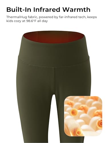 PATPAT Girls Athletic Leggings with Pocket, Buttery-Soft & Ultra-Stretchy Yoga Pants for Running Dance Workout Casual4