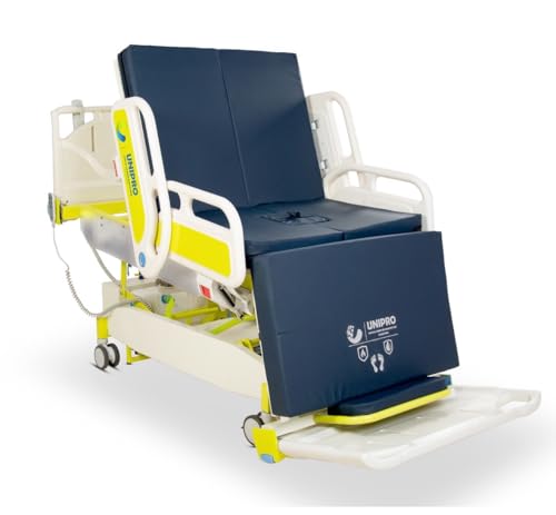 Image of UNIPRO 8 Functions Motorized Bed with Commode,Multi-Function Electric Nursing Bed with Toilet, Rear wash Function, Automatic Commode Flush System,Can be Made as Chair-Sitting Position
