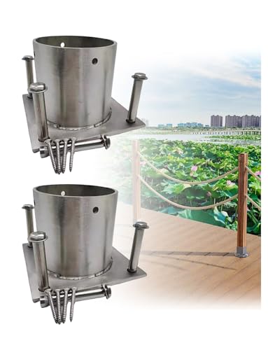 Support de base de colonne ronde robuste avec fixation rapide pour garde-corps