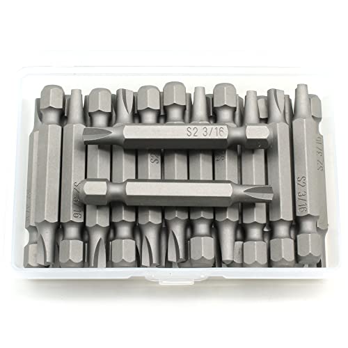 TEMO 25 pc 3/16 Inch Clutch 2 Inch Long Screwdriver Insert Bits