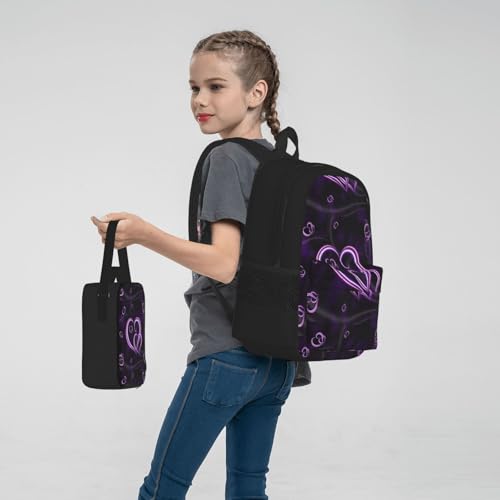 Sac d'école en toile complet pour transporter repas et cours - 7