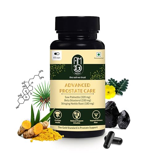 Image of Advanced Prostate Care Natural Prostate Support Supplement with Saw Palmetto, Beta Sitosterol, Nettle Root, Gokshura, Chandraprabha Vati, Lycopene & Pumpkin Seed, 3 Month Plan, 180 Capsules