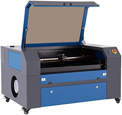 OMTech 60W Co2 Laser Engraver, 500x700 mm Laser Engraver Cutter Machine with Air Assist Digital Controller 2 Way Pass RDWorks for Wood Acrylic Fabric(Without Forklift Unloading)