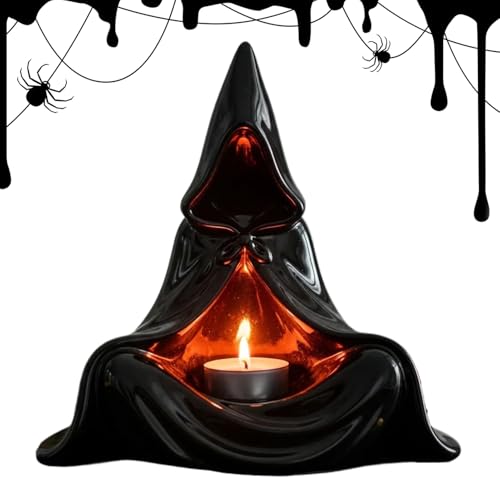 PortaTealight Halloween - Supporto Votive Spaventoso | Candeliere Decorativo a Forma di Fantasma e per Autunno Feste Scuola Famiglia Soggiorno Studio