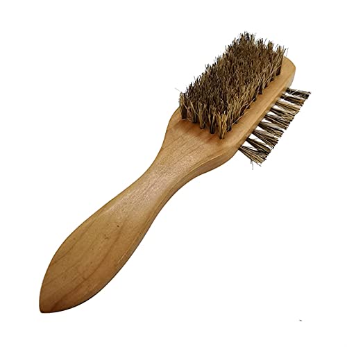 Plumeau Poussiere Chaussure à trois côtés brosse poignée en bois cheval manne chaussure brosse nettoyage chaussures et bottes intérieur intérieur intérieur meubles d'intérieur Attrape Poussiere Cover