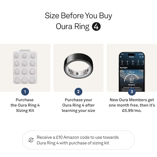 Oura Ring 4 - Black - Size 4 - Size Before You Buy