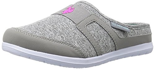 U.S. Polo Assn.(Women's Maude-hj Mule, Grey/Fuchsia/Mint, 8.5 M US