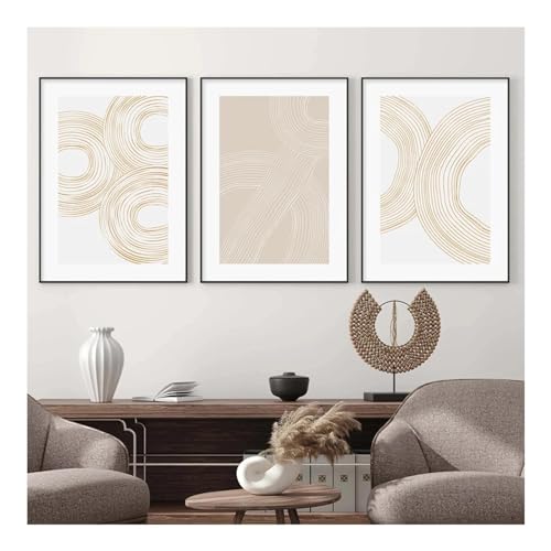 Peintures minimalistes pour habiller un mur vide, affiche géométrique JGGXHM 30x50cm cadre inclus