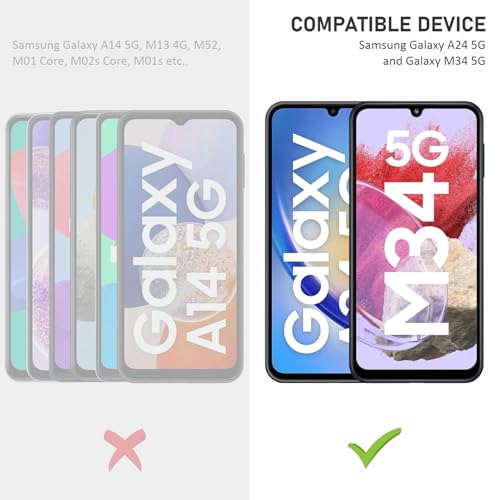 Image of SupCares Tempered Glass for Samsung Galaxy M34 and Samsung Galaxy A24 4G (6.5 Inch) With Installation Kit | Military-Grade Gorilla Screen Protector | Edge to Edge Coverage | Black