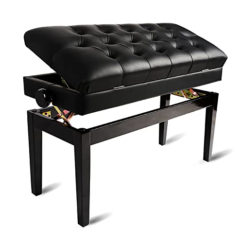 TEmkin Banc de Piano en Bois, Tabouret de Piano en Cuir Souple, tabourets de Clavier réglables en Hauteur de 10 cm, de Luxe et Pratiques, 86 x 36 x 50-60 cm - Les Beatles, Paul McCartney, John Lennon, RIngo Starr, George Harrison TEmkin Banc de Piano en Bois, Tabouret de Piano en Cuir Souple, tabourets de Clavier réglables en Hauteur de 10 cm, de Luxe et Pratiques, 86 x 36 x 50-60 cm