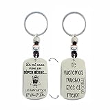 Llaveros Día del Padre Personalizables. Fabricados en Zamak Baño Plata y Cuero Español. Regalo Día del Padre. (En mi casa vive un Superhéroe(Capa))