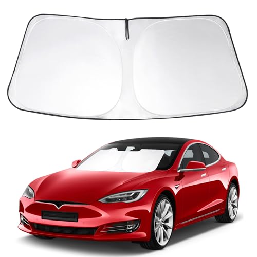 Image of Windshield Sun Shade Sunshade for 2012-2025 2026 TES-la Model S