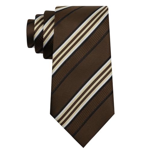 Image of Luckyvestir Striped Ties for Men Classic 3.15 inch Men's Tie Formal Neckties for Business Graduation Dinner Wedding