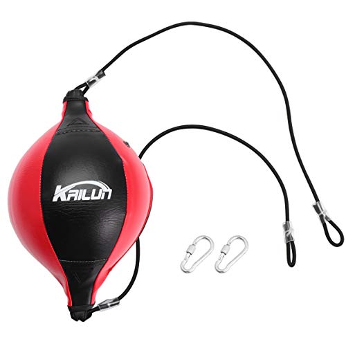 Bola de boxe de duas extremidades Besportble, bola de treinamento de velocidade de couro PU, saco de