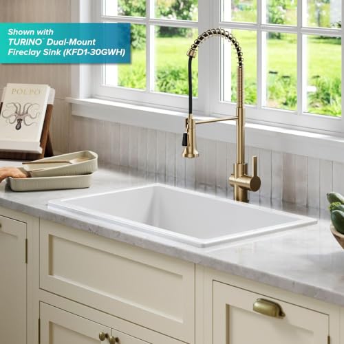KRAUS-Britt-2nd-Gen-Commercial-Style-Pull-Down-Single-Handle-Kitchen-Faucet-in-Spot-Free-Antique-Champagne-Bronze-KPF-1691SFACB KRAUS Britt 2nd Gen Commercial Style Pull Down Single Handle Kitchen Faucet in Spot Free Antique Champagne Bronze KPF 1691SFACB