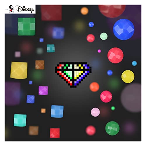 Disney 5D DIY Diamond Embroidery Full Display"Cartoon Princess" Diamond Painting Square/Round Rhinestones Decor Art (Color : Black, Size : Square Drill 30x40cm) - Afbeelding 4
