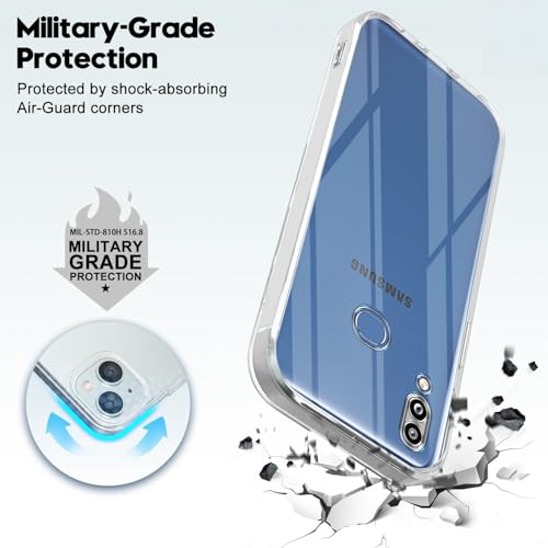 Image of Jkobi Back Cover for Samsung Galaxy M01s (Silicone Clear Shockproof Case with Camera Protection | Soft and Flexible | Transparent)