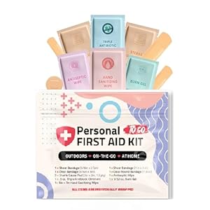 First Aid Emergency Medical Kit Mini and Travel Size – | Great for Kids, Schools, Business, Hiking, Camping | Wound Care Products (Abstract) (1)