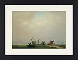 cadre image pecheur Affiche d'art Caspar David Friedrich de haute qualité sur du papier premium de 230g/m²