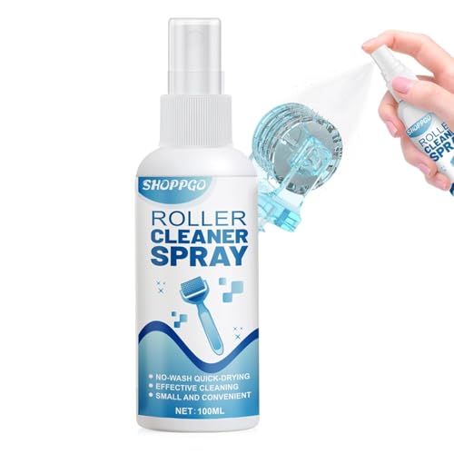 SHOPPGO Microneedling Roller Cleaner, Derma Roller Cleaner, Derma Roller cleaner Spray, Effective Cleaning of Microneedles,Beard Rollers, Microneedle Pens,Suitable for Face Toning Devices, 100ml