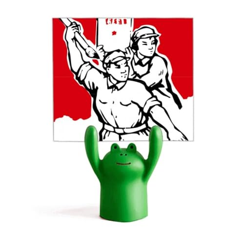 Porte-mémo grenouille rouge de style patriotisme communiste et pince-note rétro