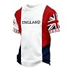 Football Jersey Men,Men Casual Fashion T Shirt Graphic Basic Tees Summer Casual Crew Neck Short Sleeve Breathable Team for Football Fan Sports Top Red #2