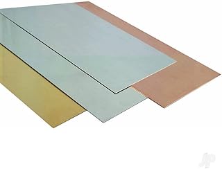 K&S Precision Metals Tin Coated Steel Sheet 6510, 0.013" Thick x 6" Wide x 8" Long, Easy to Solder, DIY & Professional, Made in USA, 1 Sheet