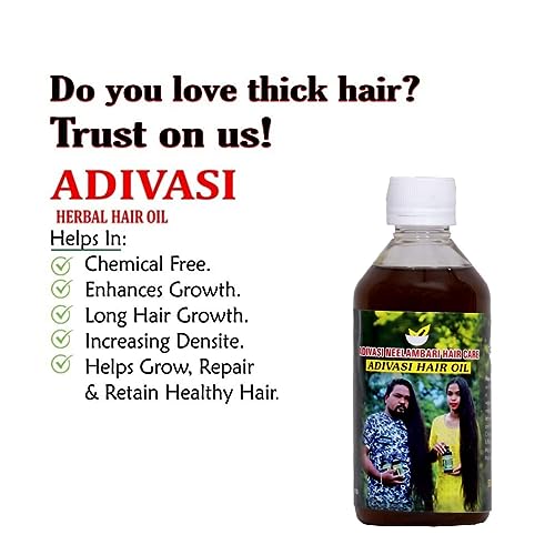 Adivasi Neelambari Adivasi herbal hair oil for hair growth, Hair Fall Control 250 ml