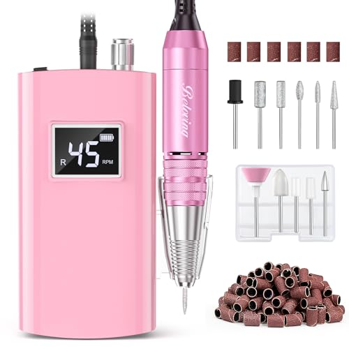 Taladro eléctrico portátil para uñas profesional 45000RPM miniatura 1