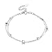 Produktbild Lekani Romance Kristall Zuckerwürfel Armbänder für Frauen Sterling Silber Link Armband Kristalle von Swarovski