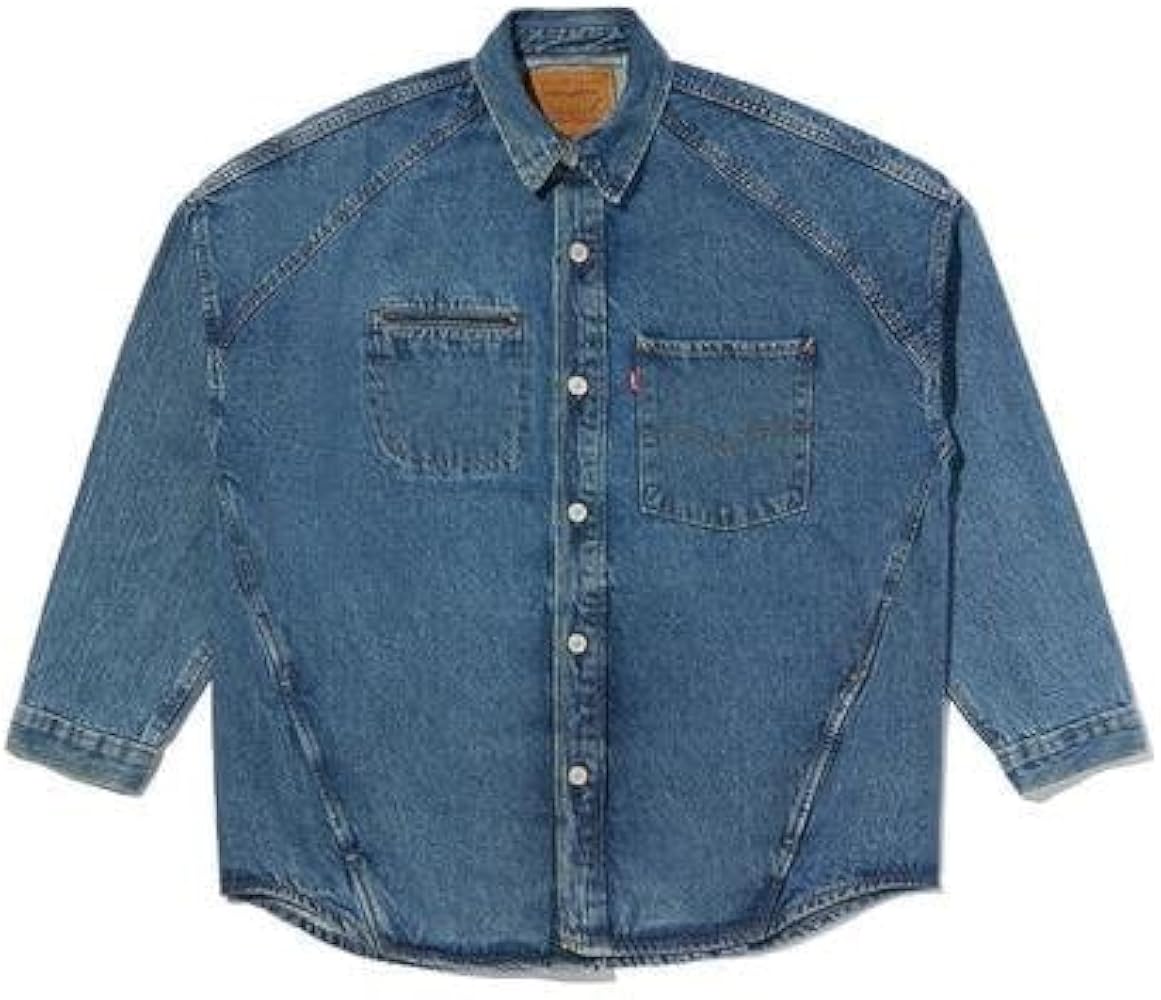 Amazon.co.jp: [リーバイス] TWISTED シャツジャケット インディゴ