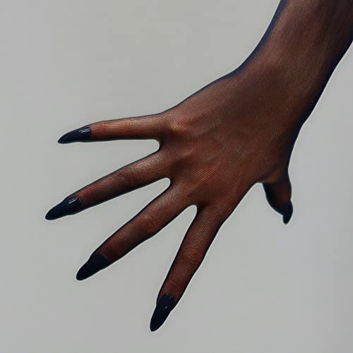 Image of Women Stocking GLOVES Seamless Black Touchscreen Semi Sheer Ultra thin Stretch 28 inch Super Long Evening Gloves