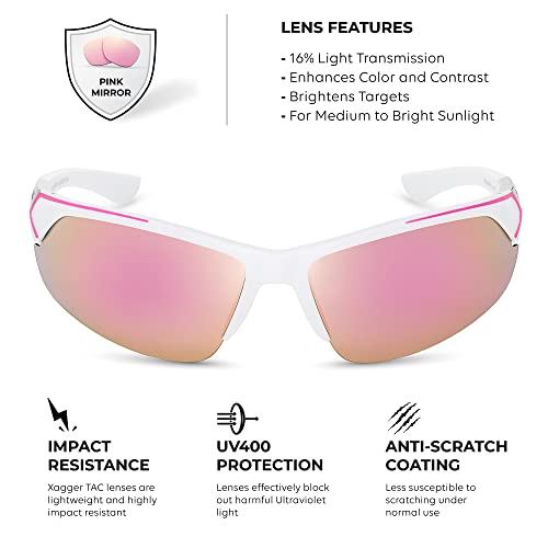 Image of Polarized Sport Sunglasses for Men Women Wrap Around UV400 Running Baseball Softball Fishing Driving Glasses
