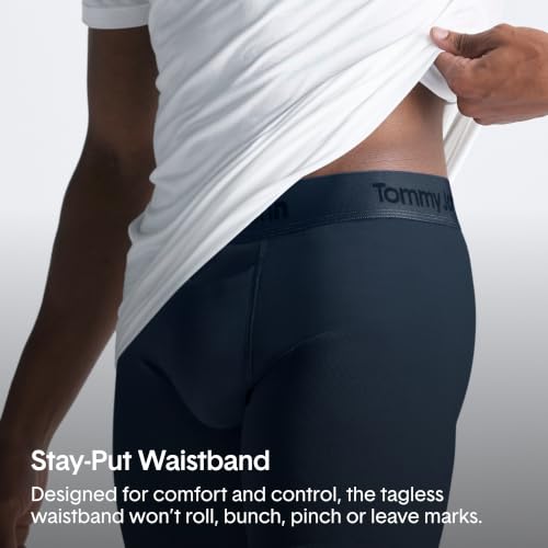 Image of Tommy John Men's Trunk 4 inch Underwear, Second Skin Boxers with Supportive Contour Pouch, Soft, Breathable Stretch Fabric Boxers