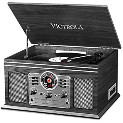 Victrola Quincy - 6-in-1 Bluetooth Record Player - Grey