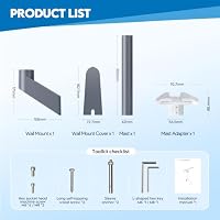 EDUP® Starlink Mini Mount, Aluminium Wandhalterung für Mini & Mini X – Ansicht 7