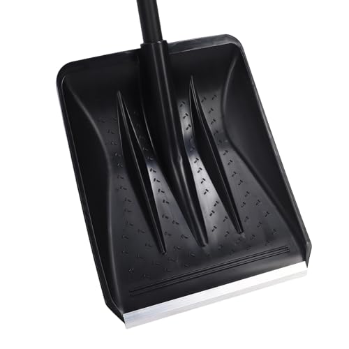 Yobadam Snow Shovel, Heavy Duty Snow Removal Winter Tool with Ergonomic D Grip Handle, Detachable for Driveway Home Garage