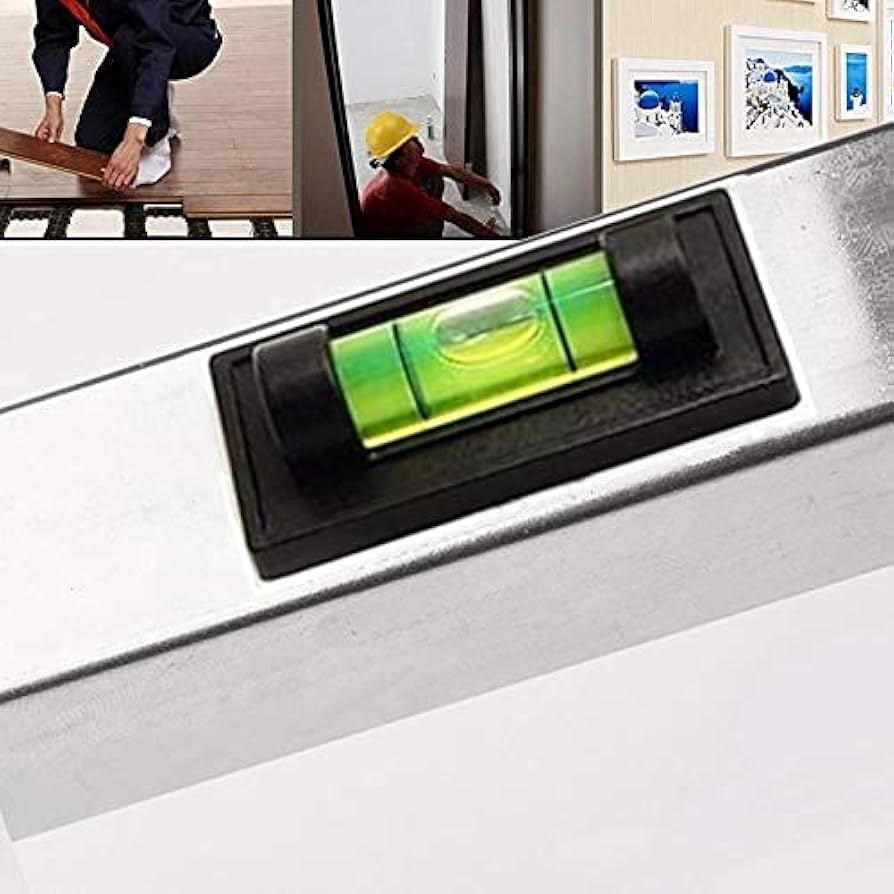 Misura Mini Wasserwaage 10,5cm - Magnetisch Mit Karabinerhaken Weiß