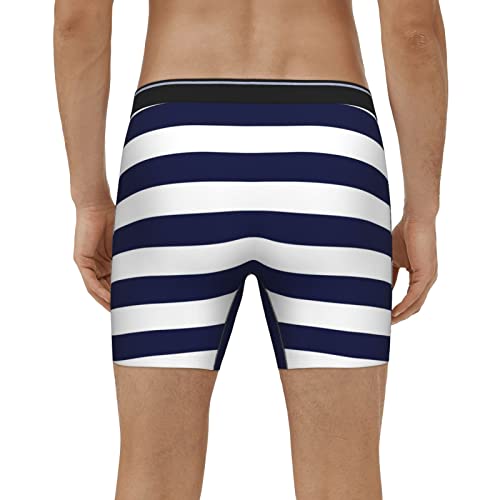 Men's Boxer Briefs Comfy Breathable Boxer Shorts Neon Gradient Blue Novelty Briefs Underpants For Men4